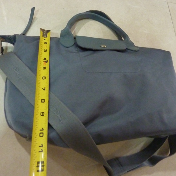LONGCHAMP Tote Bag Le Pliage Neo 2WAY Lightweight Blue w/ shoulder strap - Picture 6 of 15